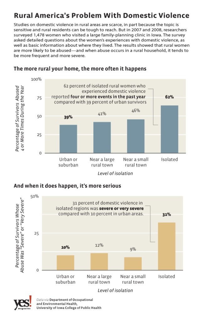 Rural America Domestic Violence Infographic